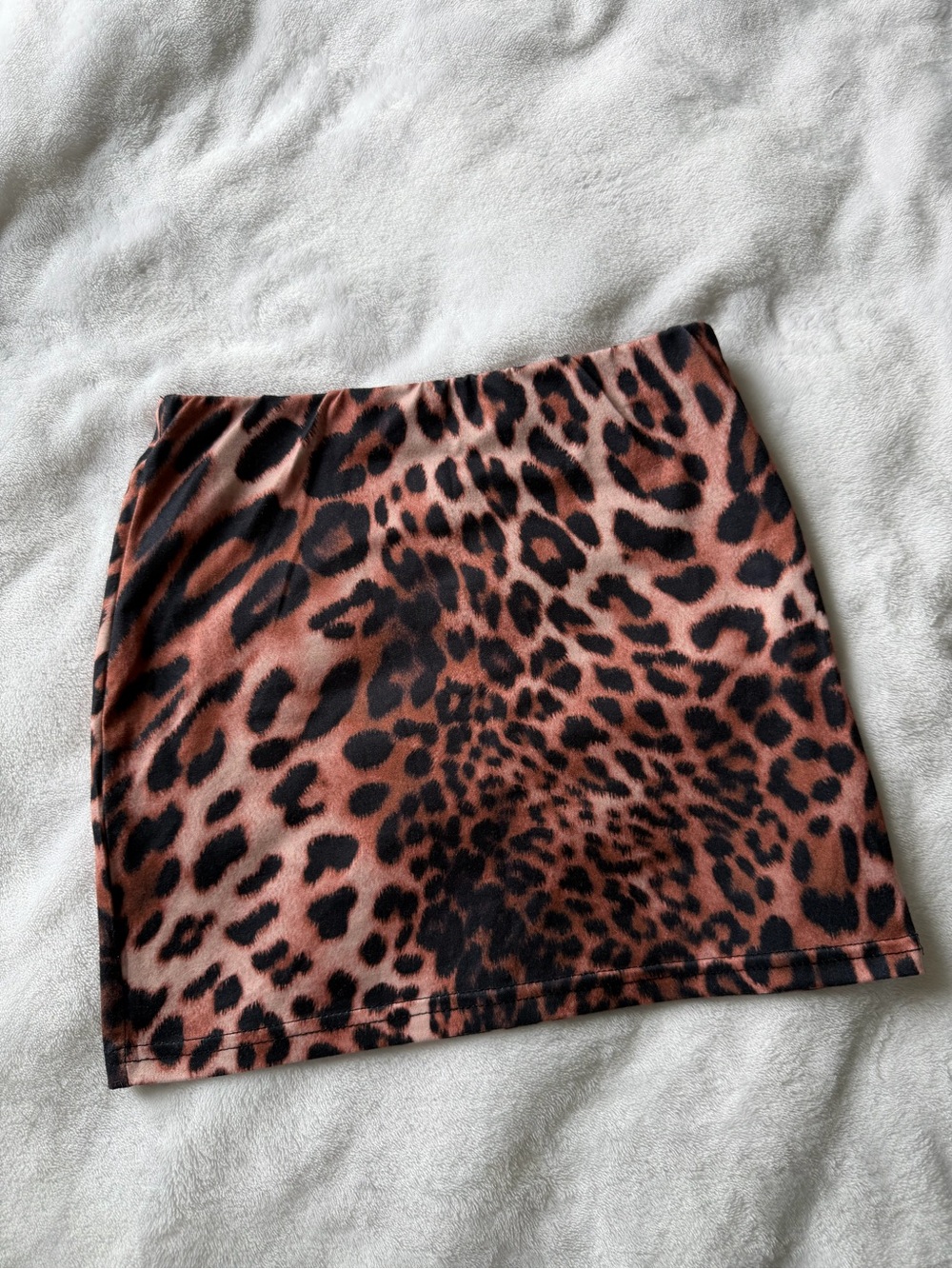 Amazon Leopard-Print Mini Skirt in Brown and Black